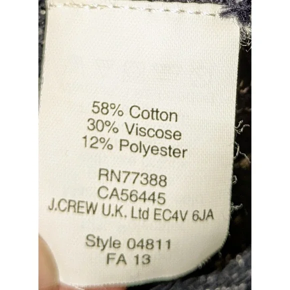 J.‎ Crew Heather Gray Knit Pullover Sweatshirt Comfy 3/4 Sleeve Women's M - Picture 5 of 8